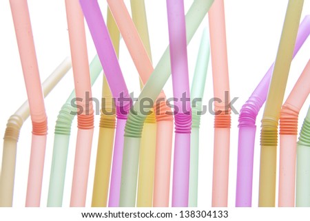 Tool For Colored Drinking Straws
