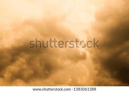 A large storm formed, powdered dust and sand on the ground were blown into the clouds, causing the orange glow to look horrible. extreme weather events