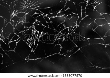 Broken glass texture background of mobile phone