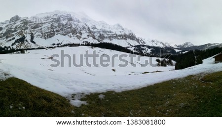 picture of swiss mountains in east switzerland
