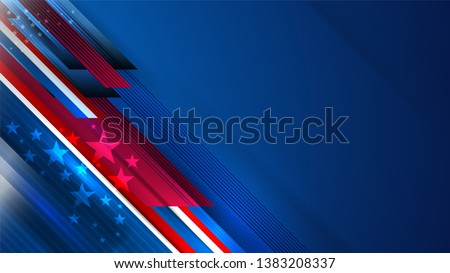 USA background for independence, veterans, labor, memorial day and events, Vector illustration Design Royalty-Free Stock Photo #1383208337