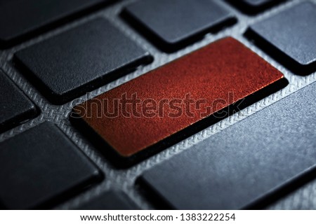 computer keyboard macro photo blue colour