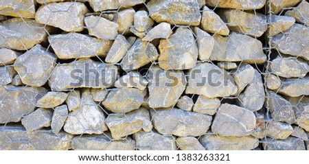 Background of stones and rocks of grayish color