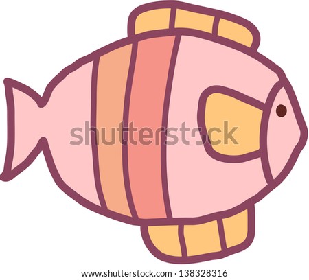 Vector illustration of aquarium fish