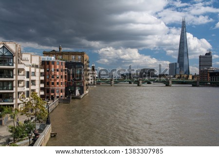 London skyline and the Thames