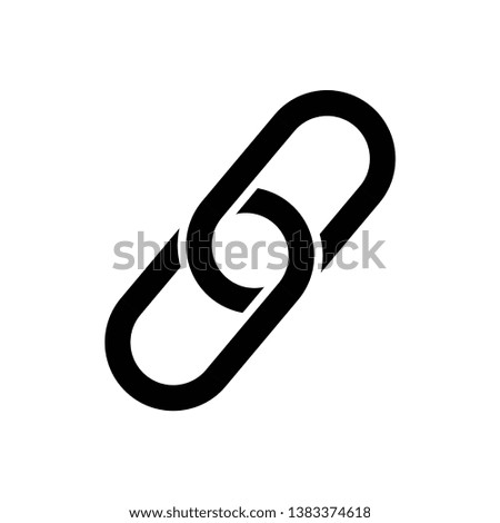 Chain icon symbol vector on white background. link icon