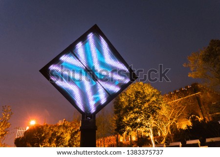Empty digital billboard screen for advertising LED screen