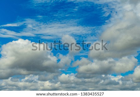 Blue sky and clouds, natural beauty