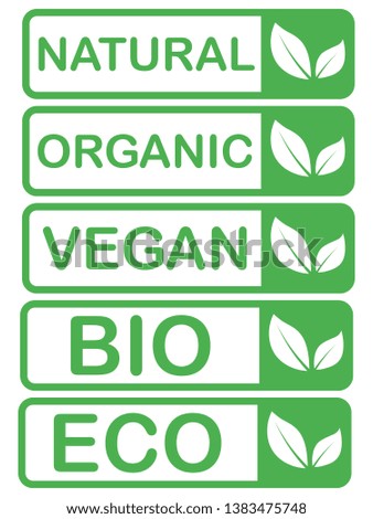 Vector eco,organic,bio logo cards templates. Handwritten healthy eat icons set. Vegan, natural food and drinks signs. Farm market, store labels collection. Raw meal badges.