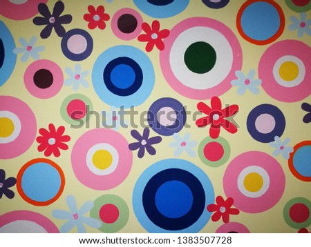 Multi-colored flowers background concept Nature in summer