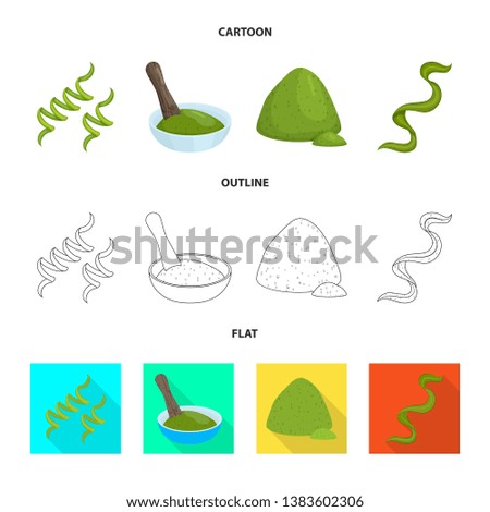 Vector illustration of protein and sea icon. Collection of protein and natural stock vector illustration.