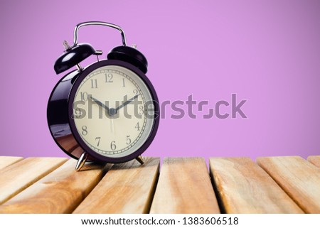 Clock vintage for decorate colorful