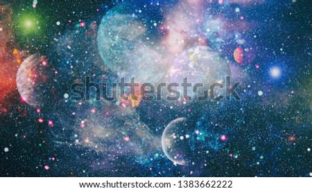 Star field and nebula in deep space many light years far from planet Earth. Elements of this image furnished by NASA.