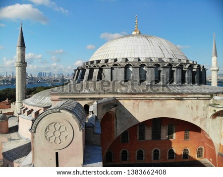 Hagia Sophia is the former Greek Orthodox Christian patriarchal cathedral, later an Ottoman imperial mosque and now a museum in Istanbul