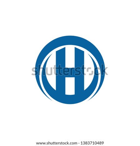 Modern Letter H Icon Logo Design Template for technology finance business health company with modern high end look