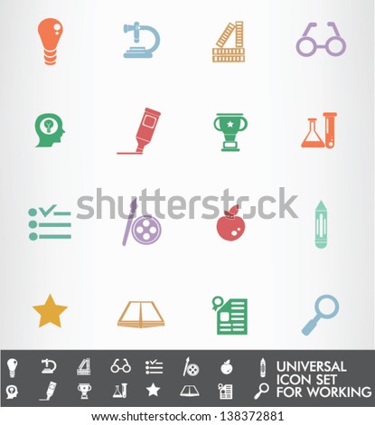 Education icons,vector