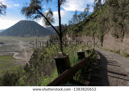 natural beauty in the national park Bromo Tengger Semeru in East Java, Indonesia.