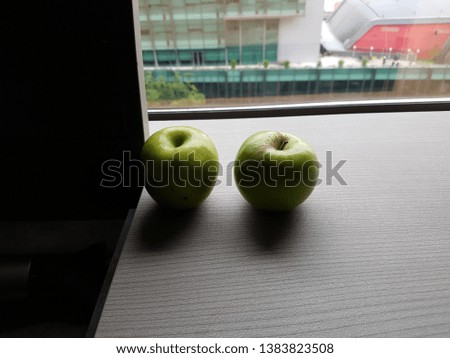 This is a picture of an apple that I took because I was bored.