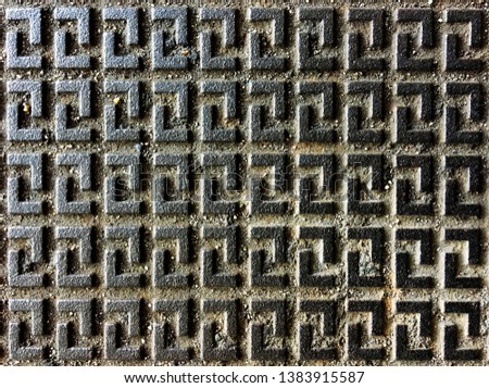 Beautiful pattern and texture of old rustic steel 