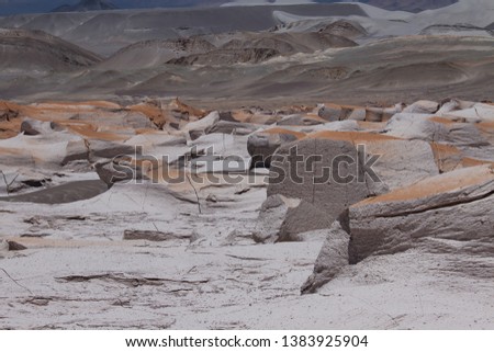 Pumice Stone field in Argentina