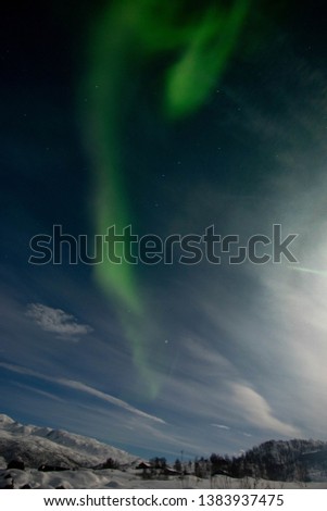 Northern Lights Above the Arctic Circle in Norway