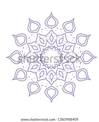 Blue colored of mandala pattern. repeated pattern isolated on white background, vector illustration. Bangladesh, Indian or Pakistan style.