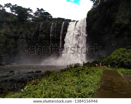 Salta waterfalls of Eyipantla in the state of Veracruz, Mexico