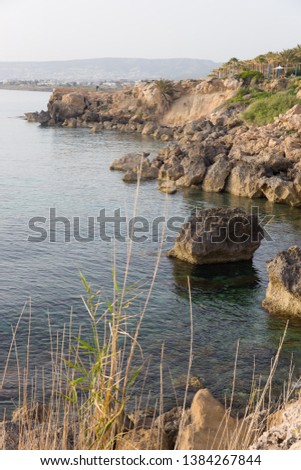 Beautiful Baracas seaside in Paphos,Cyprus