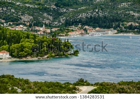 view of the bay in croatia, beautiful photo digital picture
