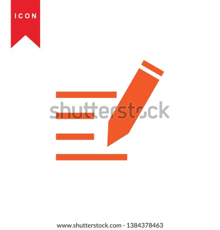edit icon. isolated sign symbol - Vector
