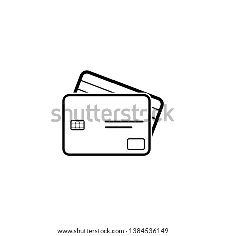 Credit Card icon illustration - Vector Royalty-Free Stock Photo #1384536149