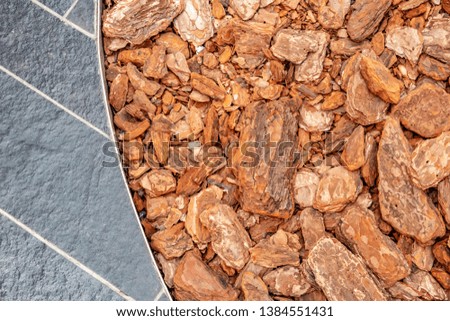 close up little brown stones on floor