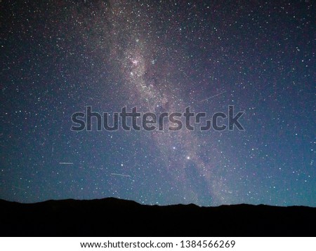 Shooting stars in New Zealand