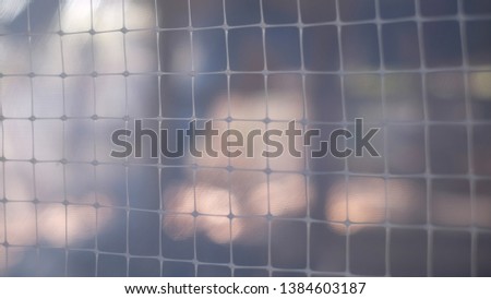Nets on blurred background, mesh pattern background