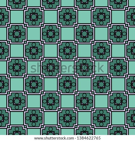 Color decorative seamless pattern with geometric ornament. Vector illustration.