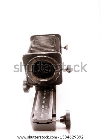 macro camera attachment isolated on white background