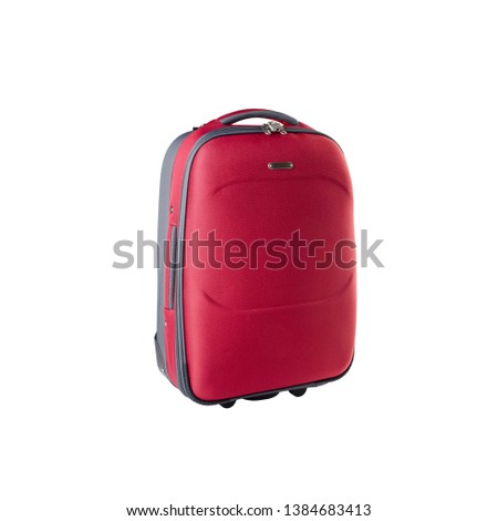 bag or travel suitcase on a background
