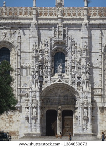 Lisbon.The Jerónimos Monastery  near the Tagus river in the parish of Belém, Lisboa. Portugal