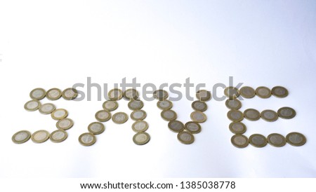 Saving and growth concept with metal coins isolated on white background. Saving money for education, summer holiday vacation, new house, new entrepreneurship or basic needs loan. Step by step.