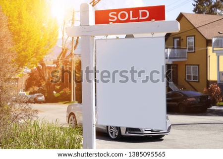 the image of sold realtor sign
