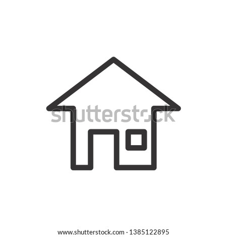 Home vector icon, house symbol. Modern, simple flat vector illustration for web site or mobile app