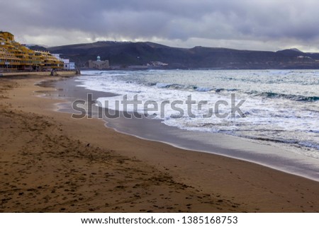 Picturesque sea waves at the ocean coast