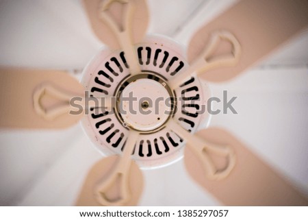 Ceiling Fan Spinning in the room 
