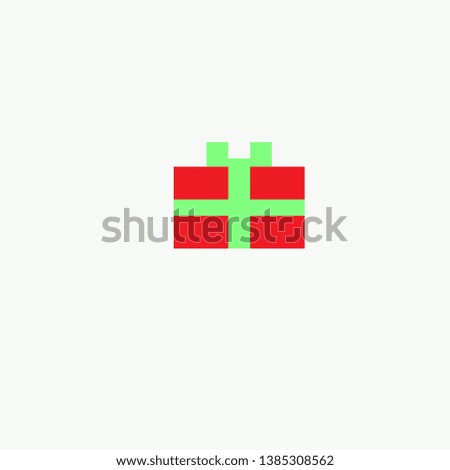 pixel art Christmas presents from Santa