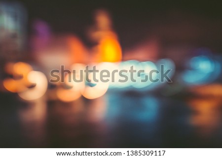 Abstract City in light drawing 