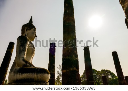 statue of buddha in ayutthaya thailand, beautiful photo digital picture