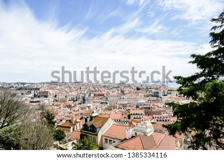 view of lisbon portugal, beautiful photo digital picture