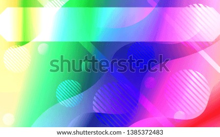 Dynamic shapes composition with Abstract Shiny Waves, Lines, Circle, Space for Text. For Template Cell Phone Backgrounds. Vector Illustration with Color Gradient