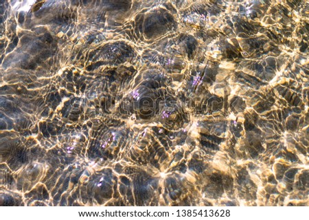 dark and surface underwater,Nature design of reflection on nature pattern sand under sea water 