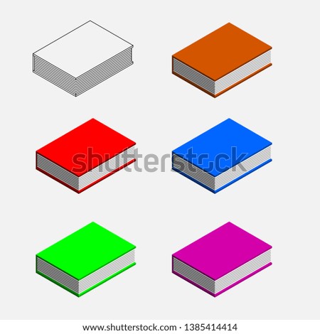 Books Isometric Vector Design For Education